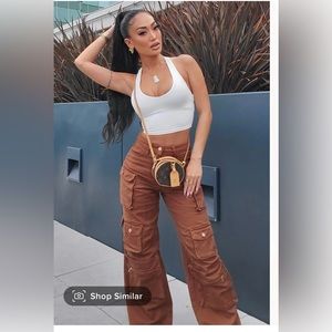 Lily High-rise Cargo Jeans